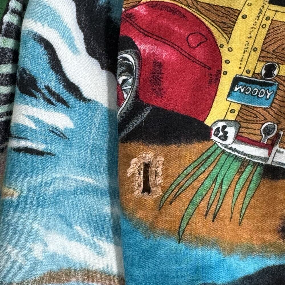 Diamond Head Sportswear Men’s Hawaiian Shirt w/ Woodies Size XXL Made In Hawaii - Picture 4 of 8